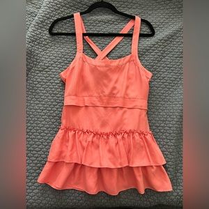NWT Banana republic medium coral ruffle top